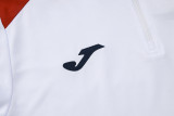 2025 JOM White Half Pull Tracksuit (半拉链)