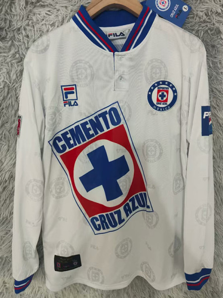 1998-1999 Cruz Azul Away Long Sleeve Retro Soccer Jersey (长袖)