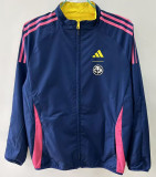 25-26 Club America Yellow & Royal blue Double Sided Windbreaker (双面风衣)