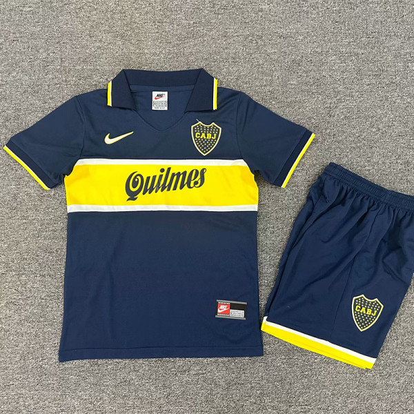 1996-1997 Boca Home Kids Retro Soccer Jersey