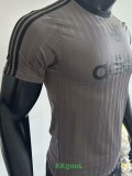 2025 AD Casual Grey Player Version Training shirts *三叶草