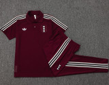 25-26 Ajax Jujube red Polo Tracksuit #C2509
