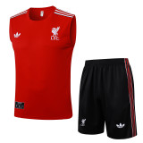 25-26 LIV Red Tank top and shorts suit #D2515