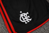 25-26 Flamengo Black Tank top and shorts suit #D2530