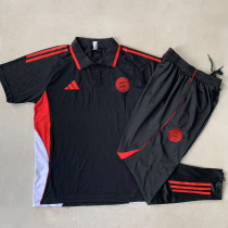 25-26 Bayern Black Polo Tracksuit #C2515