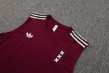 25-26 Ajax Jujube red Tank top and shorts suit #D2531