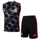 25-26 Flamengo Black Tank top and shorts suit #D2530