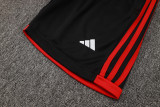 25-26 Flamengo Black Tank top and shorts suit #D2530