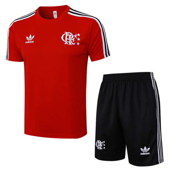 25-26 Flamengo Red Training Short Suit #D2519