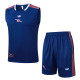 25-26 ARS Royal blue Tank top and shorts suit #D2516