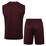 25-26 Bayern Jujube red Tank top and shorts suit #D2526