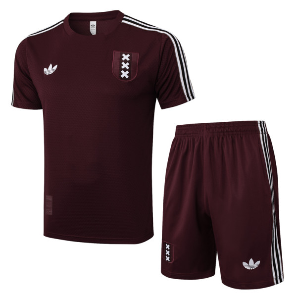 25-26 Ajax Jujube red Training Short Suit #D2528