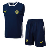 25-26 Portugal Royal blue Tank top and shorts suit #D2532