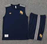 25-26 JUV Royal blue Tank top and shorts suit #D2518