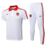 25-26 Bayern White Polo Tracksuit #C2510