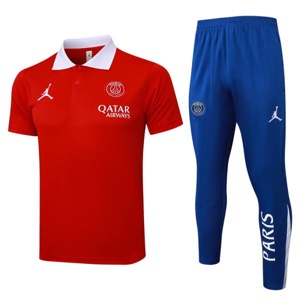 25-26 PSG Red Polo Tracksuit #C1160