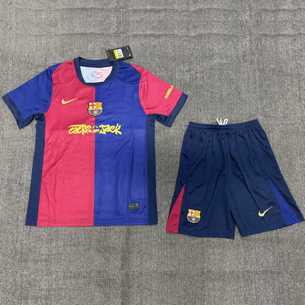 24-25 BAR Home Kids Soccer Jersey (Cactus Jack)