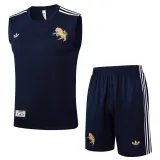 25-26 JUV Royal blue Tank top and shorts suit #D2518