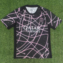 25-26 PSG Pink Black Special Edition Fans Training shirts