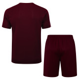 25-26 Bayern Jujube red Training Short Suit #D2527