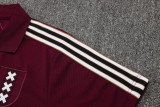 25-26 Ajax Jujube red Polo Tracksuit #C2509