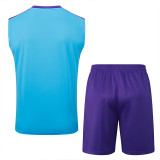 25-26 RMA Light blue Tank top and shorts suit #D2522