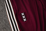 25-26 Ajax Jujube red Polo Tracksuit #C2509