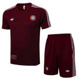 25-26 Bayern Jujube red Training Short Suit #D2527