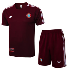 25-26 Bayern Jujube red Training Short Suit #D2527