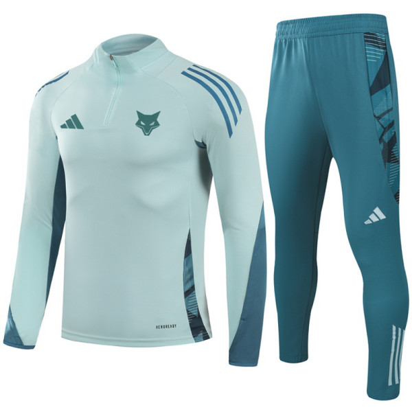 25-26 Cruzeiro Light green Half Pull Tracksuit (半拉链)