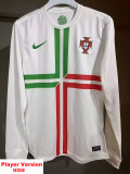 2012 Portugal Away Player Version 长袖球员 Long Sleeve Retro Soccer Jersey