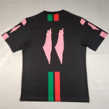 25-26 Palestina Black Training shirts (粉色广告)