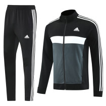 2025 AD Black Grey Jacket Tracksuit #AJ23