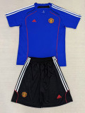 25-26 Man Utd Blue Kids Soccer Jersey