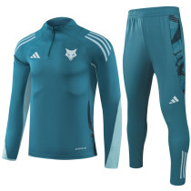 25-26 Cruzeiro Dark green Half Pull Tracksuit (半拉链)