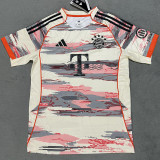 25-26 Bayern Away Muller #25 Print Picture Number Fans Soccer Jersey