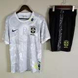 25-26 Brazil White Training Short Suit