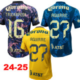 25-26 Club America Yellow Player Version Soccer Jersey (Caliente)