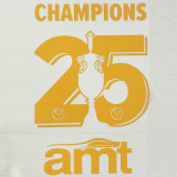 24-25 Leeds United Home Print Champions #25 amt Fans Soccer Jersey