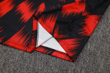 25-26 Flamengo Red Black Tank top and shorts suit #D2539