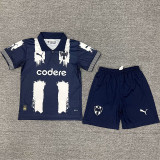 25-26 Monterrey Royal Blue Kids Soccer Jersey