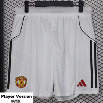 25-26 Man Utd Home Player Version Shorts Pants (球员短裤)