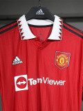 22-23 Man Utd Home Long Sleeve Player Version Soccer Jersey (长袖球员)