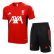 25-26 LIV Red Training Short Suit #D2538