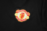 25-26 Man Utd Black Training Short Suit #D2535