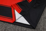 25-26 Flamengo Red Black Tank top and shorts suit #D2543