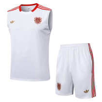 25-26 Bayern White Tank top and shorts suit #D2536