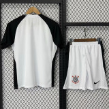 25-26 Corinthians Home Kids Soccer Jersey