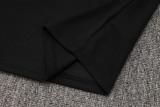25-26 Man Utd Black Training Short Suit #D2535