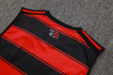 25-26 Flamengo Red Black Tank top and shorts suit #D2543